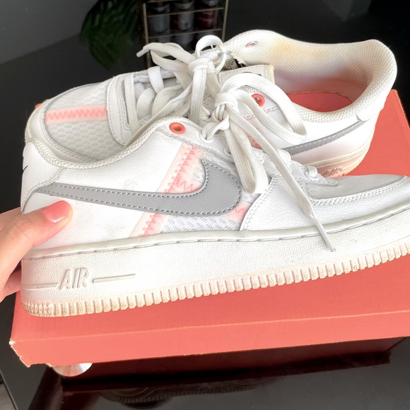 Nike air force 1 white & pink - Picture 1 of 3